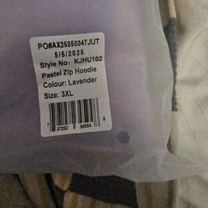 COMFRT Lavender Pastel Zip Hoodie